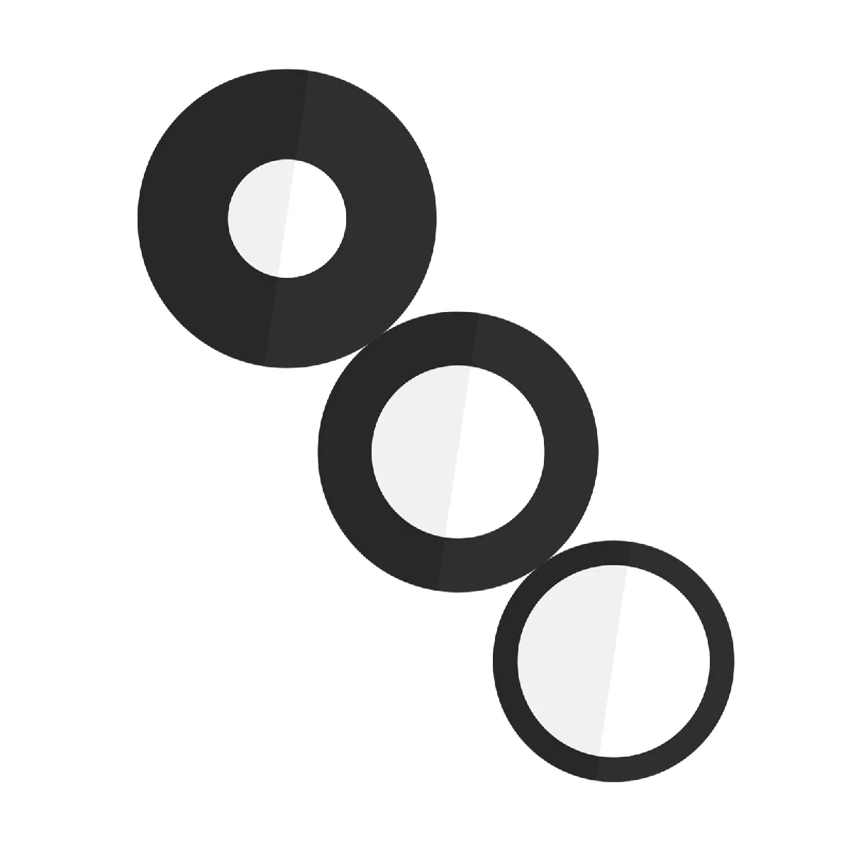 AVIZAR Lentille Cam&eacute;ra Arri&egrave;re pour iPhone 15 Pro 100% Compatible Noir