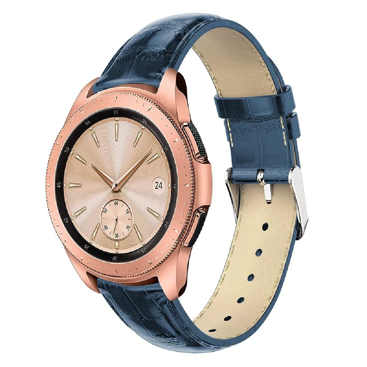 Bracelet Cuir Décor Crocodile - Samsung Galaxy Watch 42mm