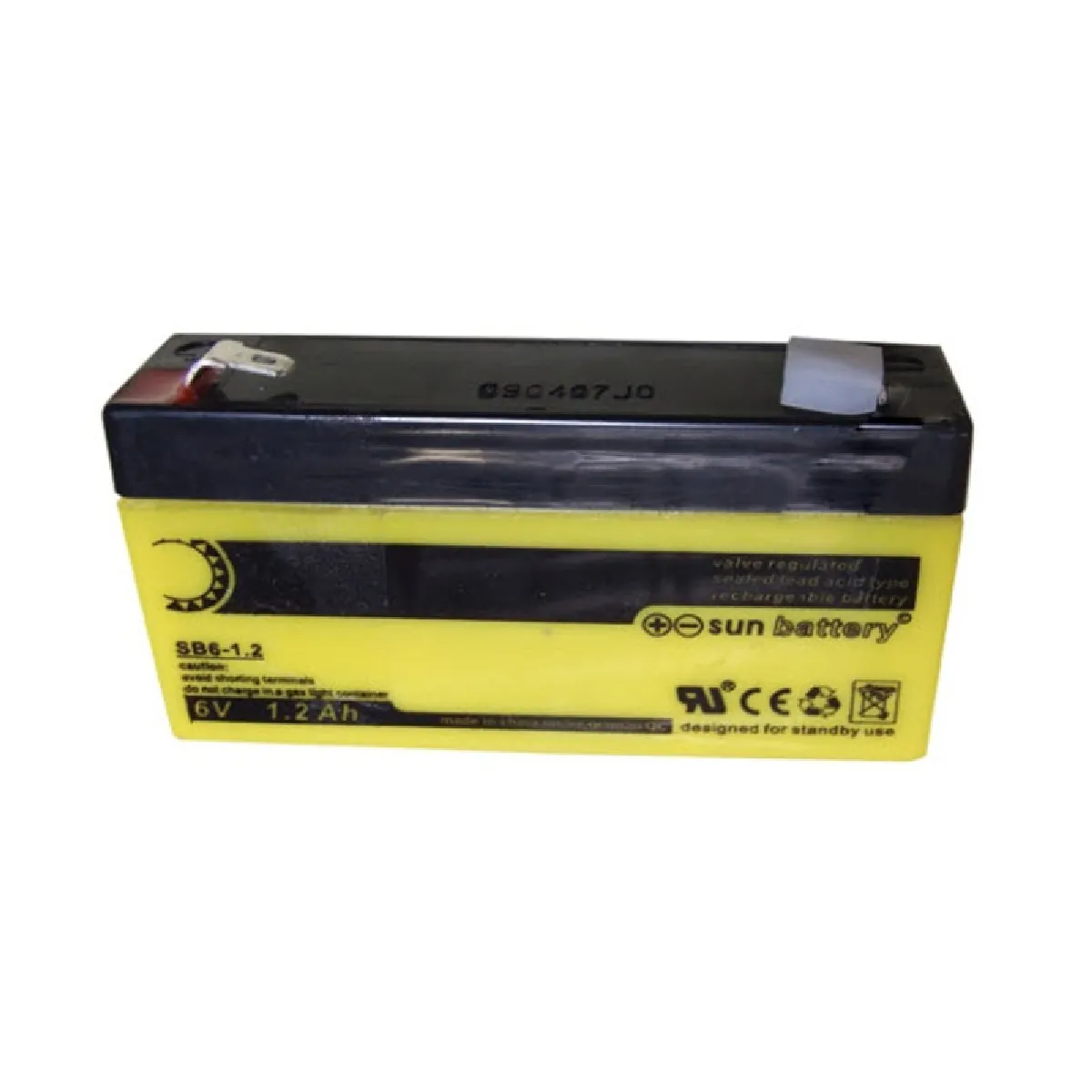ABUS  Accus au Gel de Plomb 6V 1.2Ah