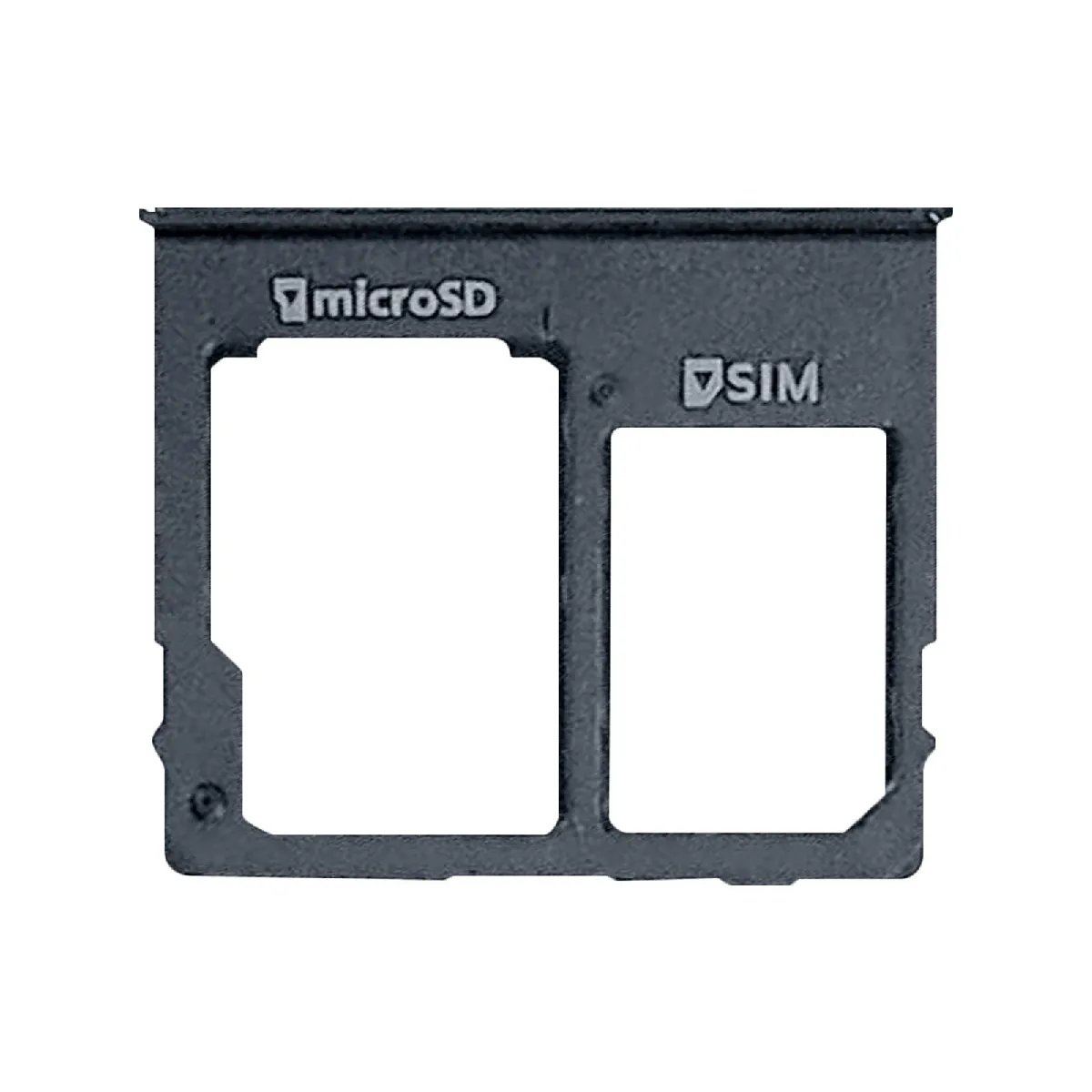 Avizar Noir Clappio Tiroir Carte Sim Pour Samsung Galaxy A10e Nano Sim Et Micro Sd