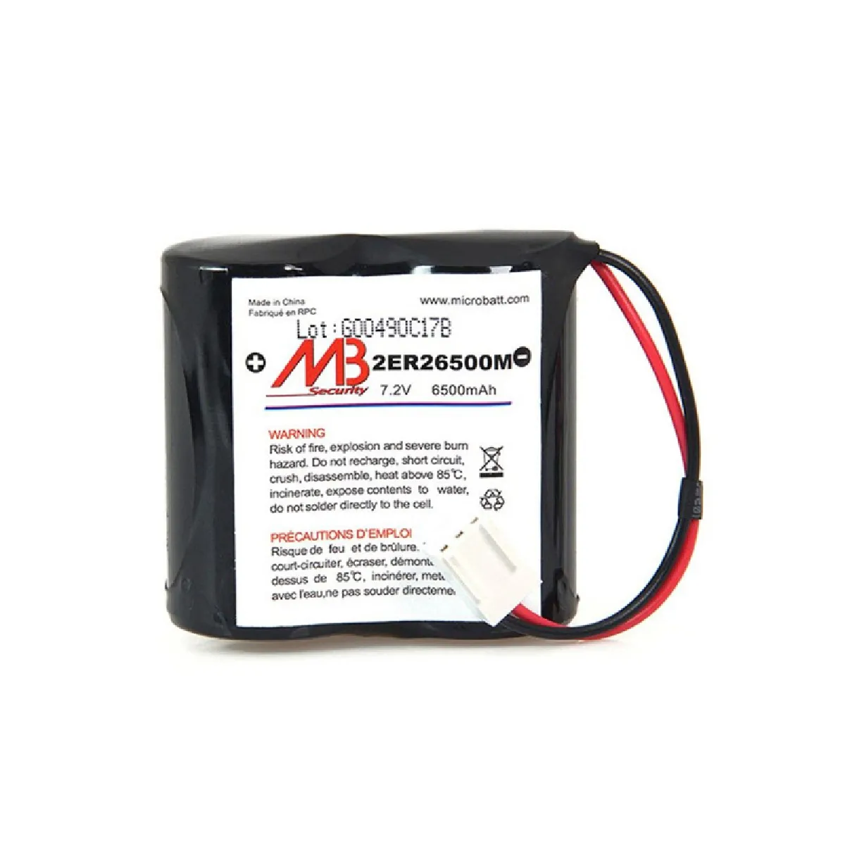 GENERIQUE Accumulateur Alarme Batli06 7.2 V 6.5 Ah Pour Alarme - Mgl956428