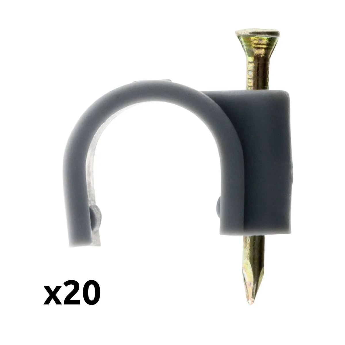 Zenitech Gris Attaches Câbles – Crochets Ø12