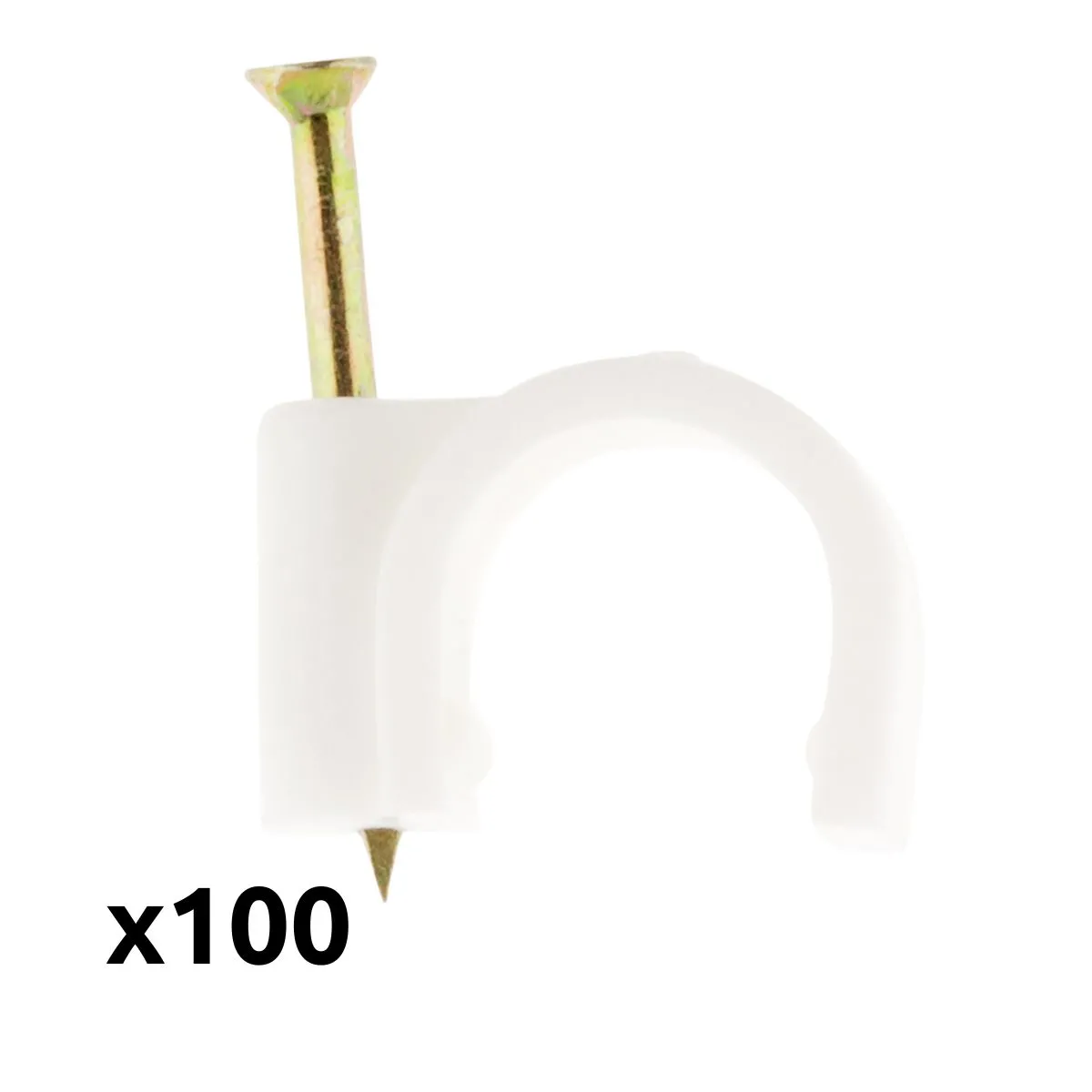 Zenitech Blanc - Lot De 100 Crochets De Fixation Ø12mm - Image 3