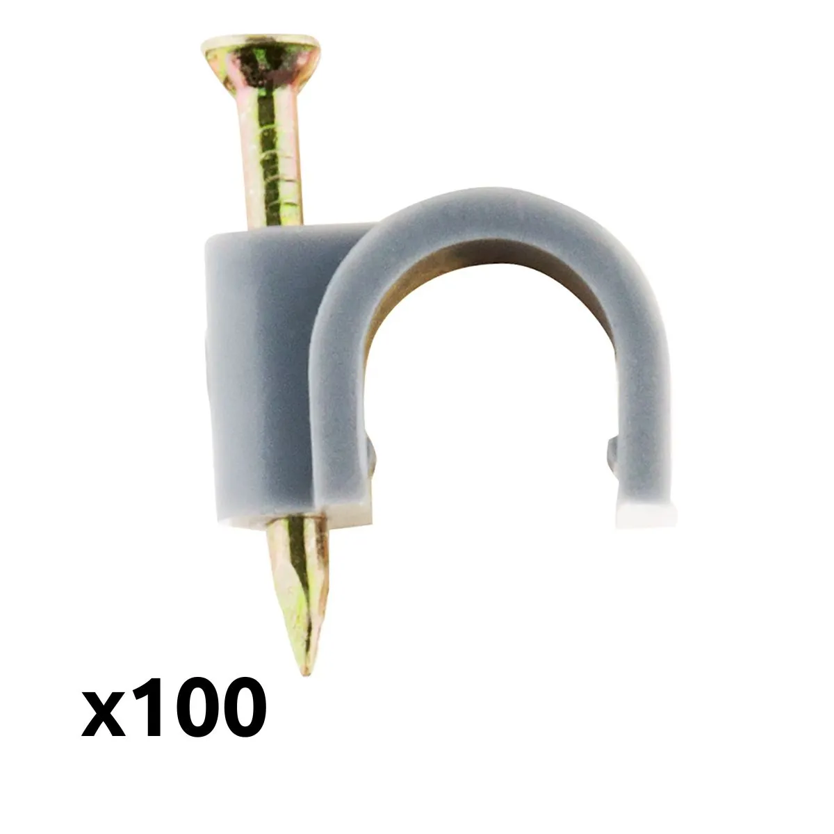 Zenitech Gris - Lot De 100 Crochets De Fixation Ø10mm - Image 3