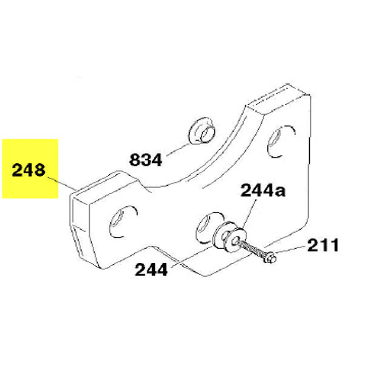 HOOVER  contrepoids inf&eacute;rieur lave-linge