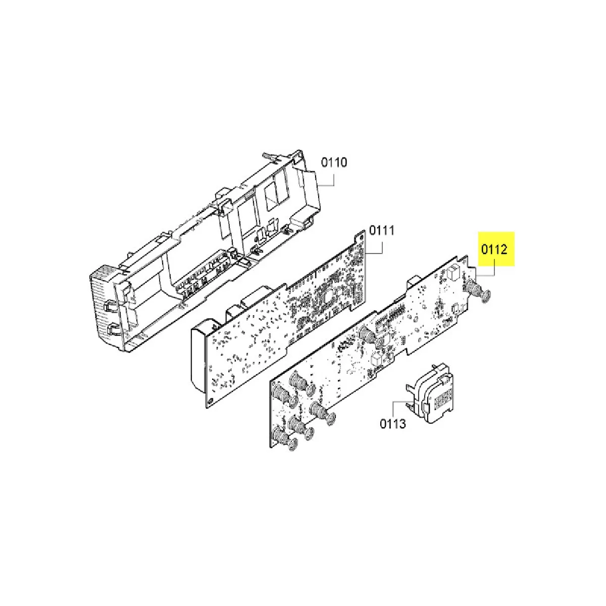 MODULE LAVE LINGE 00445555 MODULE DE COMMANDE - vue 3
