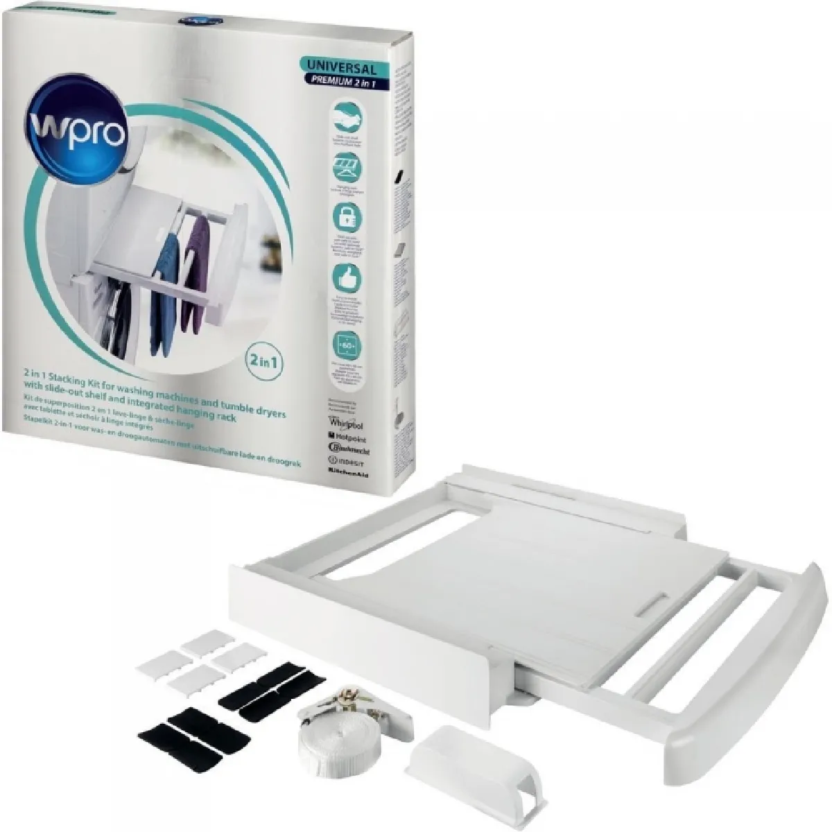 WPRO  kit de superposition lave-linge/s&egrave;che-linge