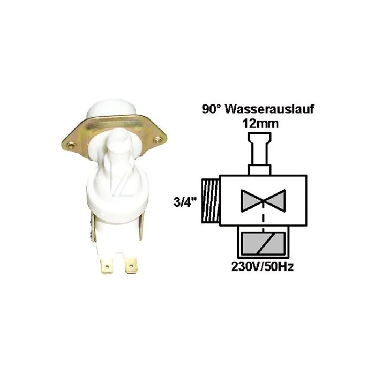 FAGOR  &eacute;lectrovanne 1 voie pour lave-vaisselle