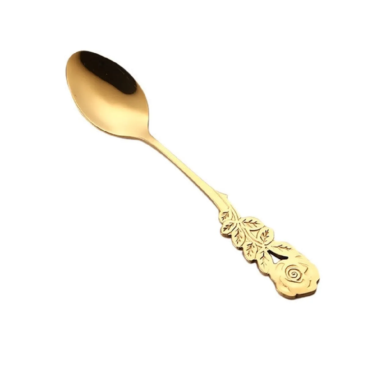 Mini-Cuillère à Café Inox Fleur   13,1 cm