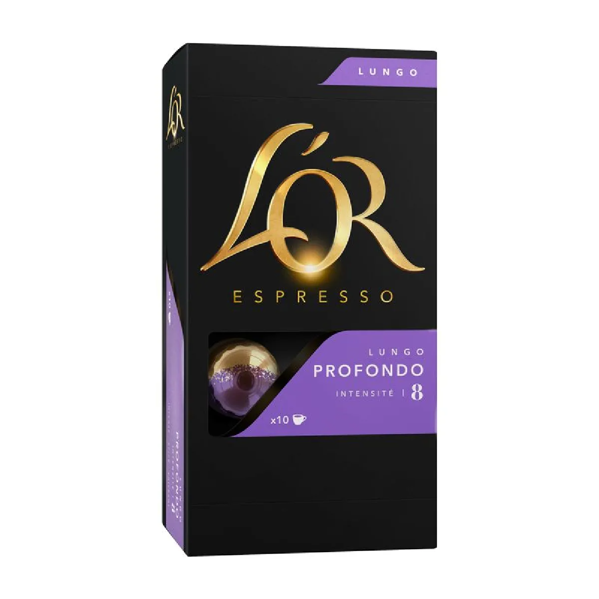 Café Capsules Lungo Profondo Intensité 8 Compatibles Nespresso 'or La Boite De 10 Capsules - vue 2