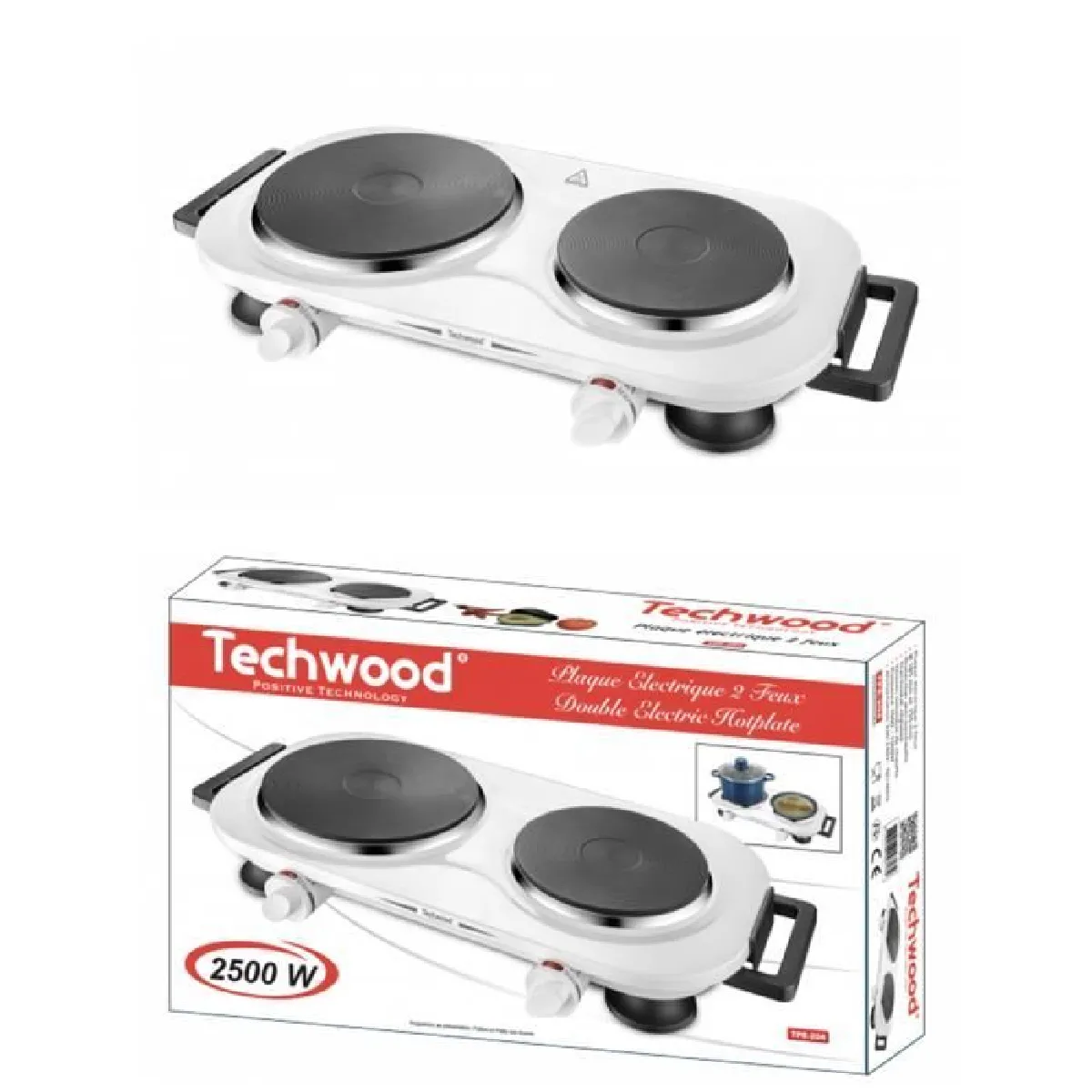 Techwood Double plaque chauffante
