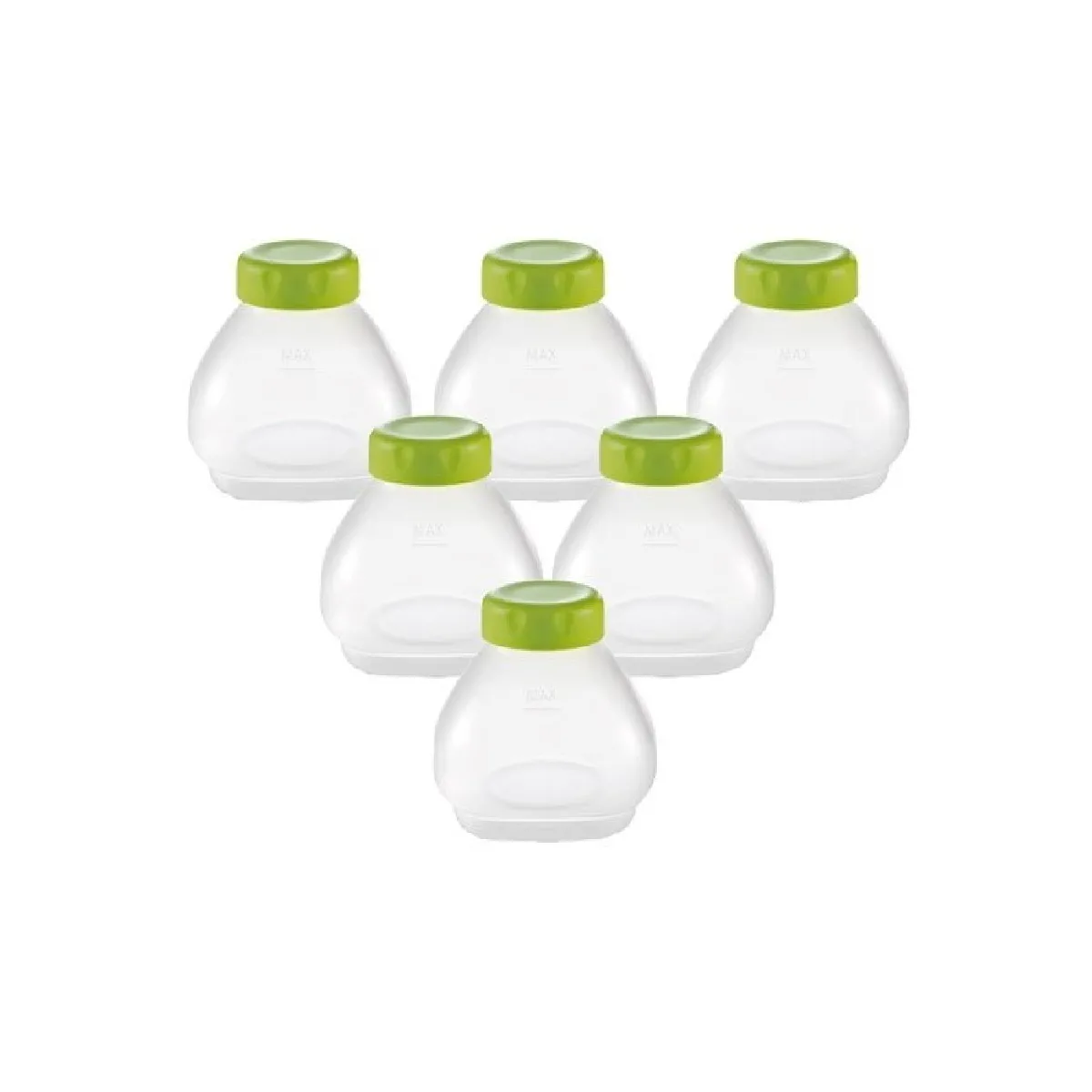 Seb flacons pour yaourtière avec bouchons - lot de 6