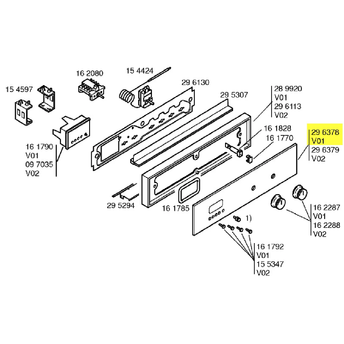 Siemens Bandeau verre de commande - vue 6