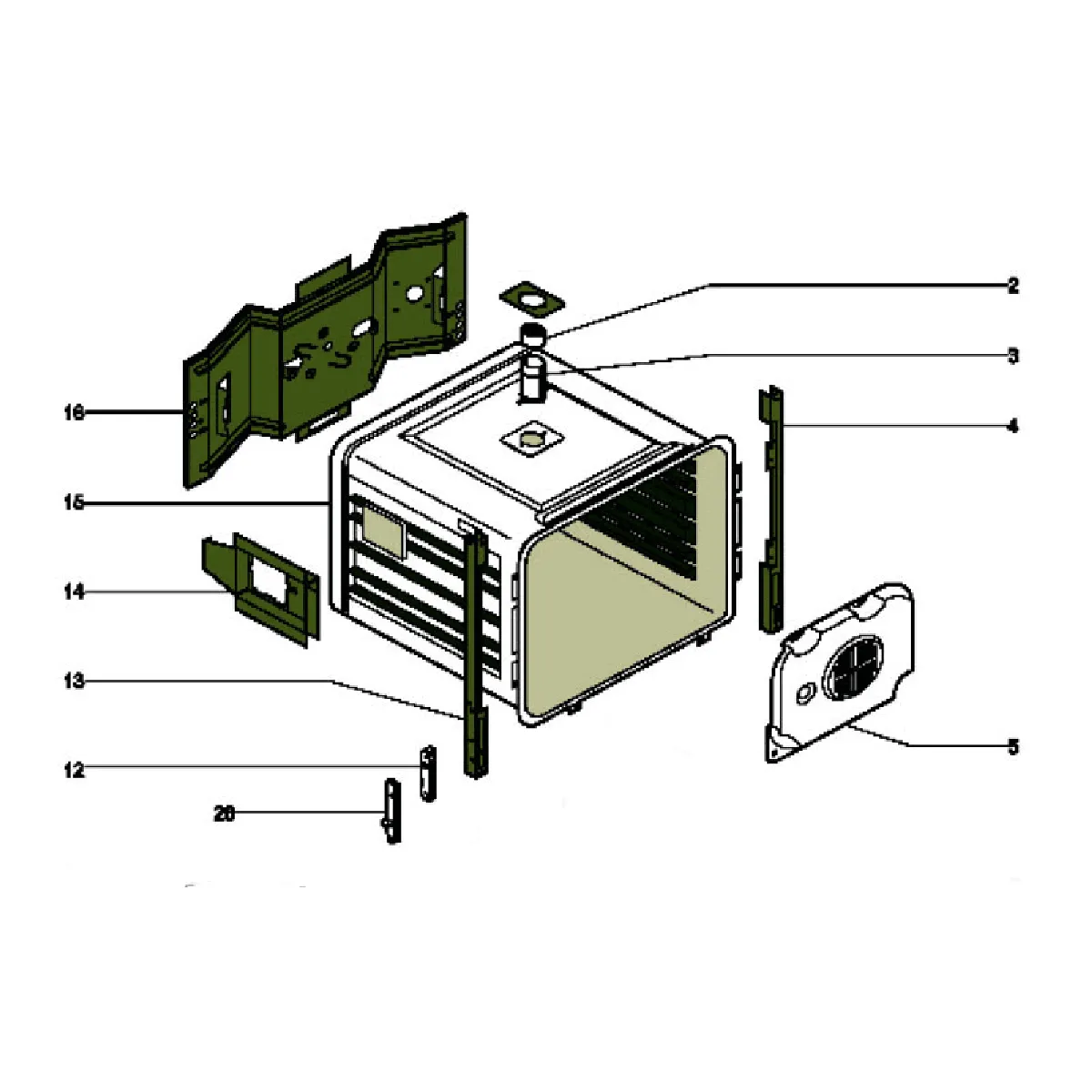 Indesit moufle de four REP 15