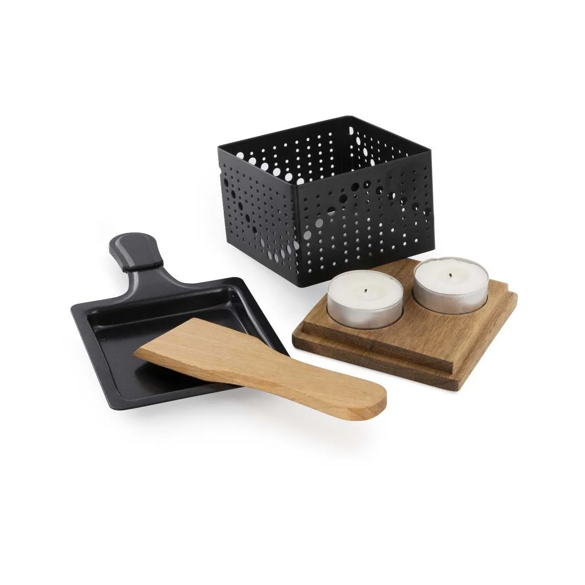 Noir Raclette Individuelle À La Bougie No Name Cook Concept - Image 3