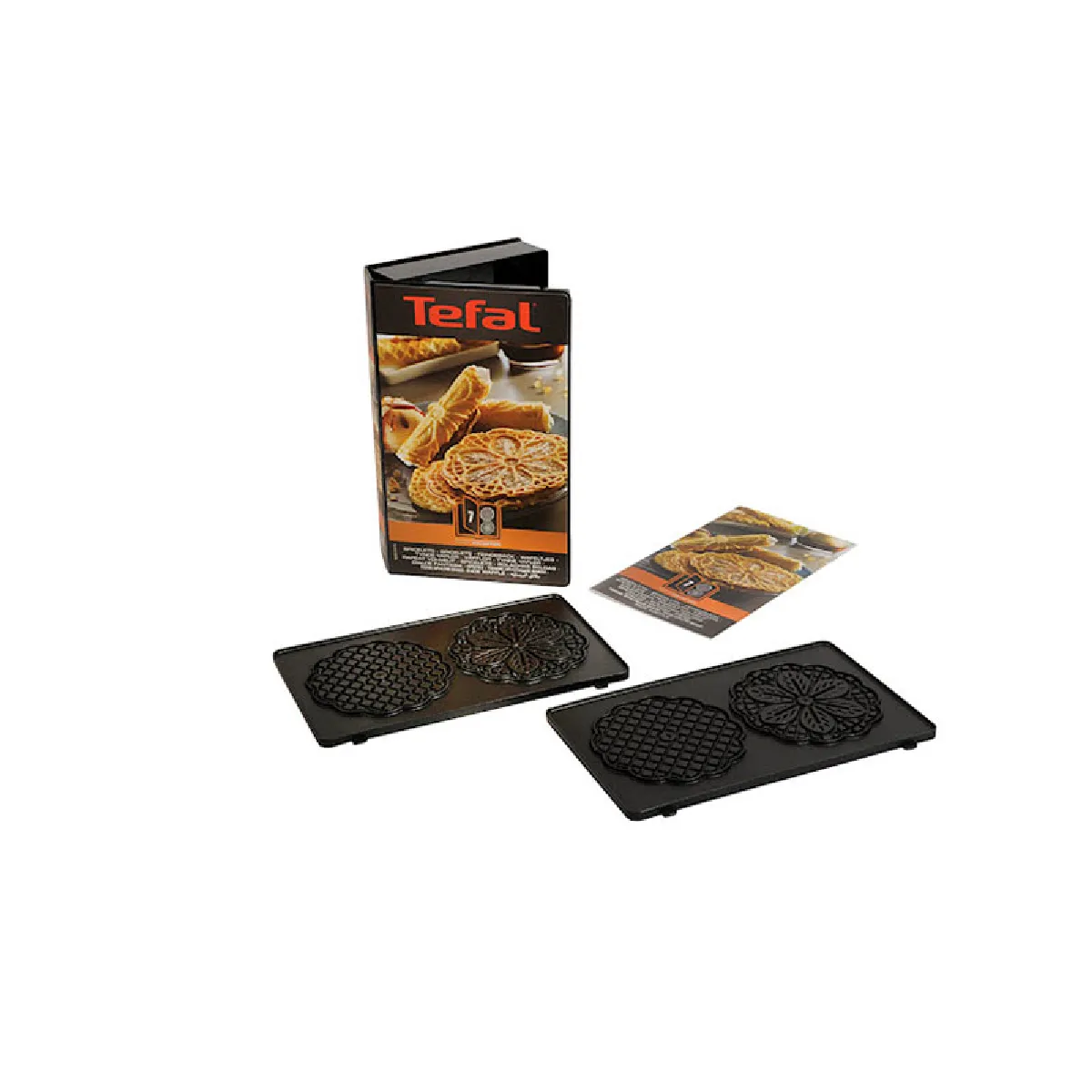 Tefal Coffret Snack Collection 2 plaques bricelets + 1 livre de recettes XA800712