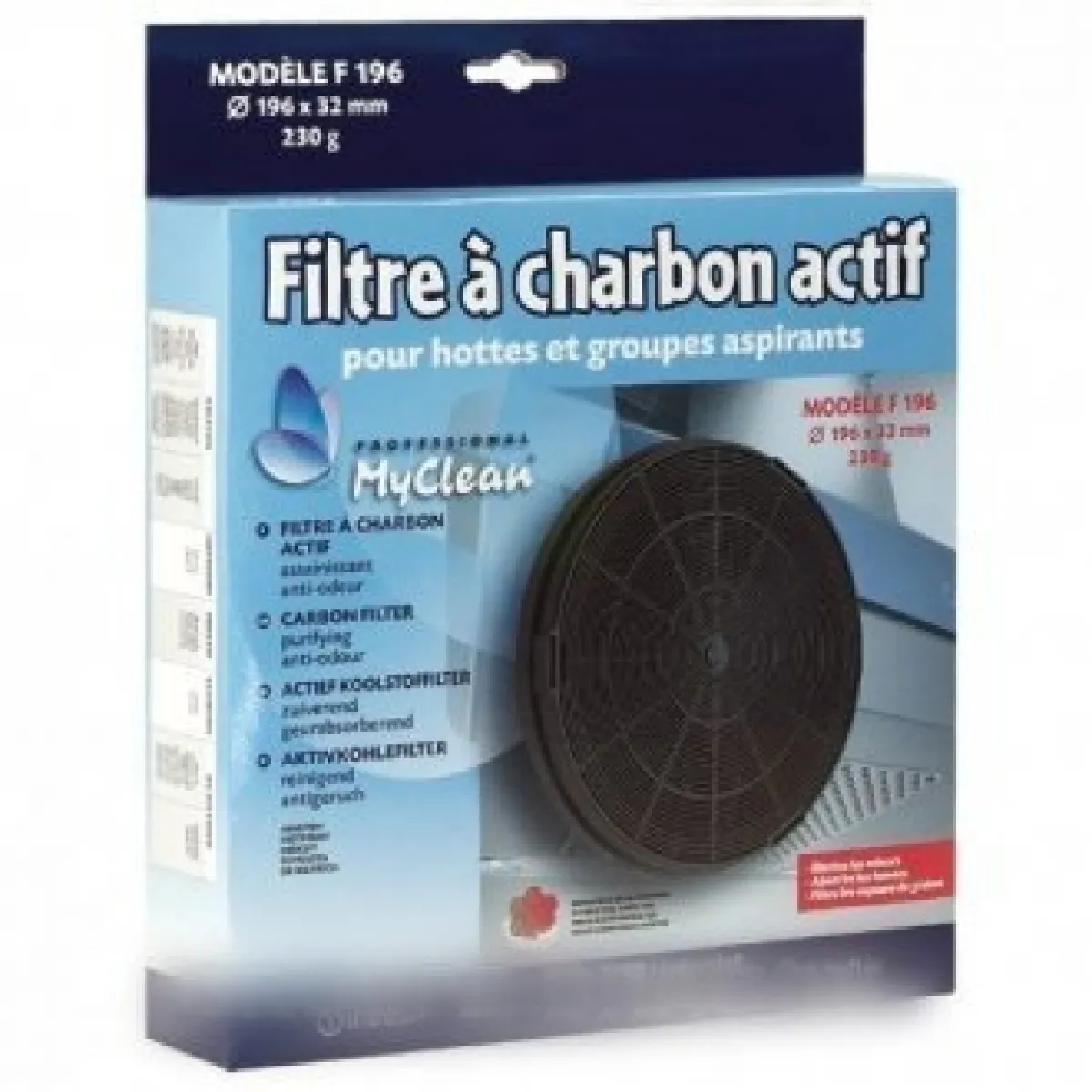 FAC 529 FILTRE À F196 Ø196MMX32MM pour hotte ARISTON 8165759 * HE90RF H8953 DE DIETRIC BVMPièces - vue 2
