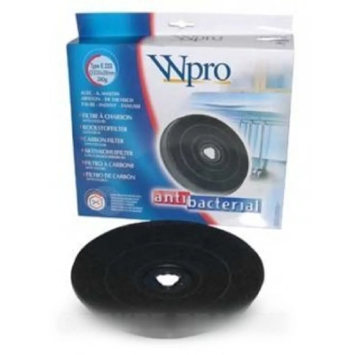 WHIRLPOOL FAC519 FILTRE DE HOTTE &Agrave; CHARBON E233DIAM 233MM X H 28MM pour hotte  - 481281718534