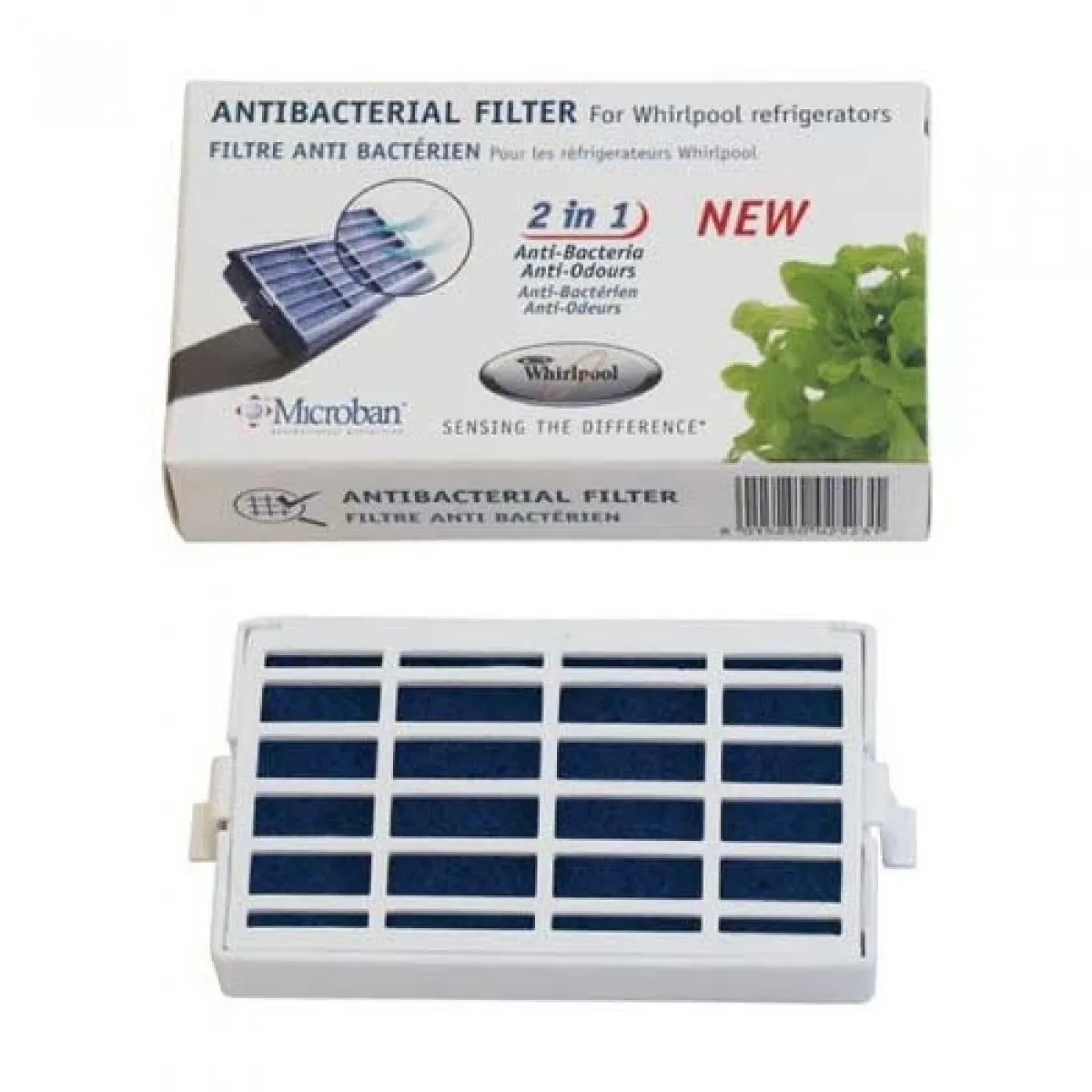 Lot 4 filtres antibactériens ANT001 Whirlpool - vue 3