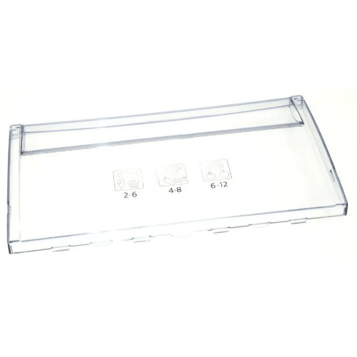 Poignée de tiroir pour réfrigérateur Beko Modèles 4634610100 RCSA34 7518320012 RCSA400K31 - vue 6