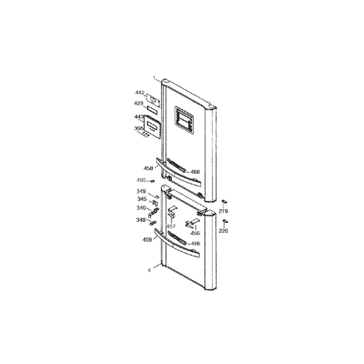 THOMSON Porte réfrigérateur Rep 1 41X0982