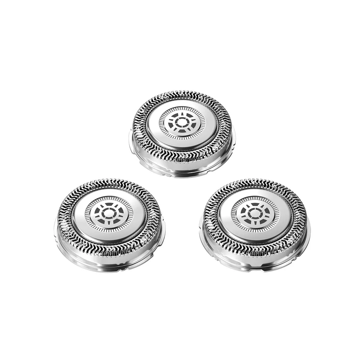 Philips Lot de 3 Têtes de Rasage de Rechange Series 5000 angulaires / 7000 S7xxx Argent