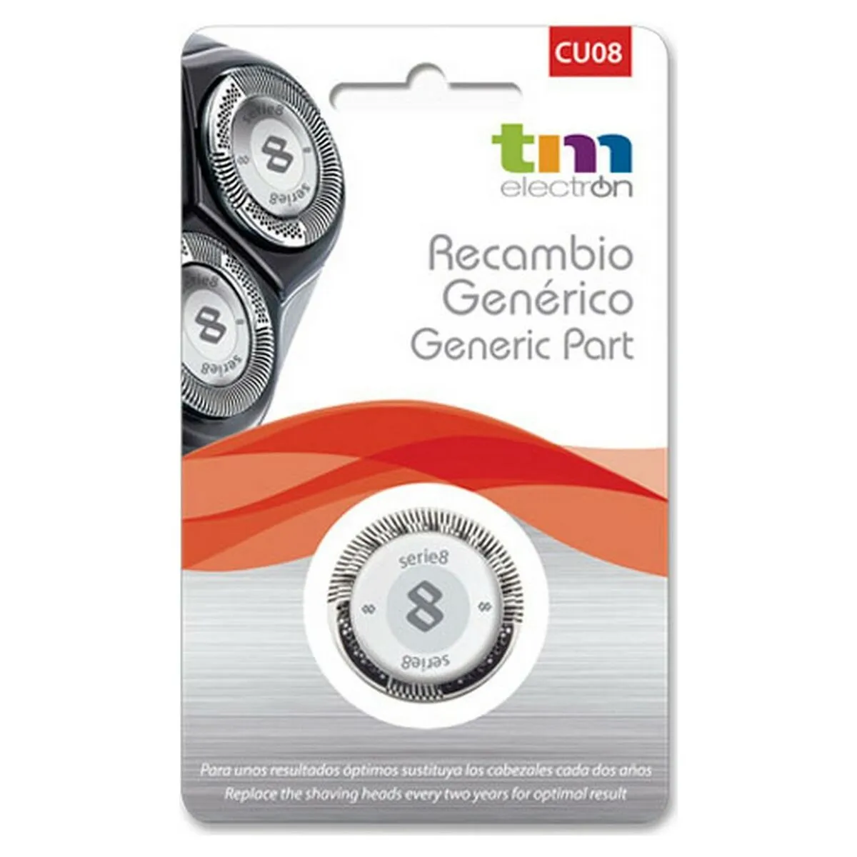 TM ELECTRON  T&ecirc;tes de rasage g&eacute;n&eacute;rique Cu08 10 g
