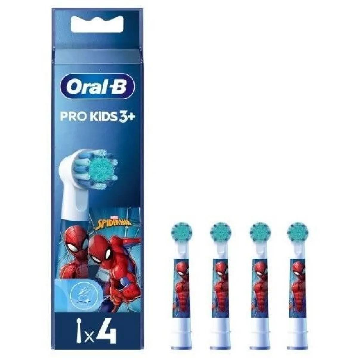 Oral-B Brossettes x4 Spiderman Marvel Pro Kids 3+ Pack de rechange