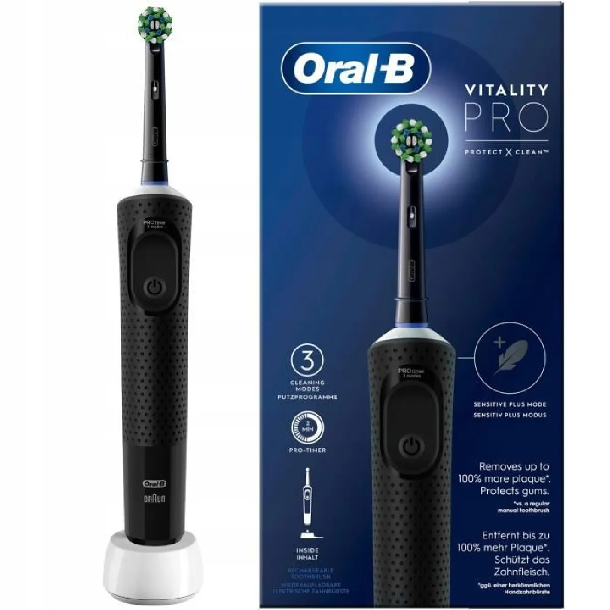 Brosse À Dents Électrique ORAL-B Vitality Pro D103 – 3 Modes, Minuteur 2 Min