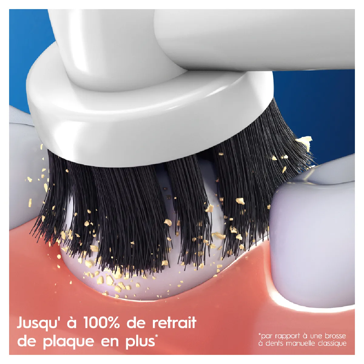 Lot De 4 Têtes De Rechange Oral-B PRO Sensitive Clean - Compatible Nombreuses Brosses à Dents Braun, Neuf
