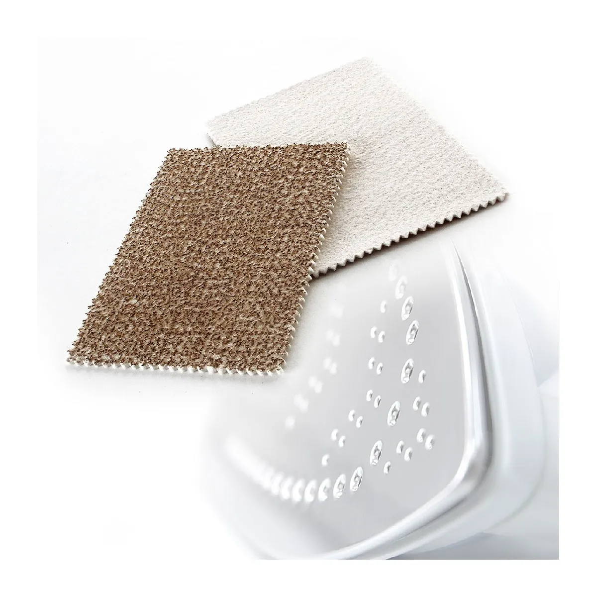 CALICOSY  Chiffon nettoyant pour fer &agrave; repasser - Lot de 2