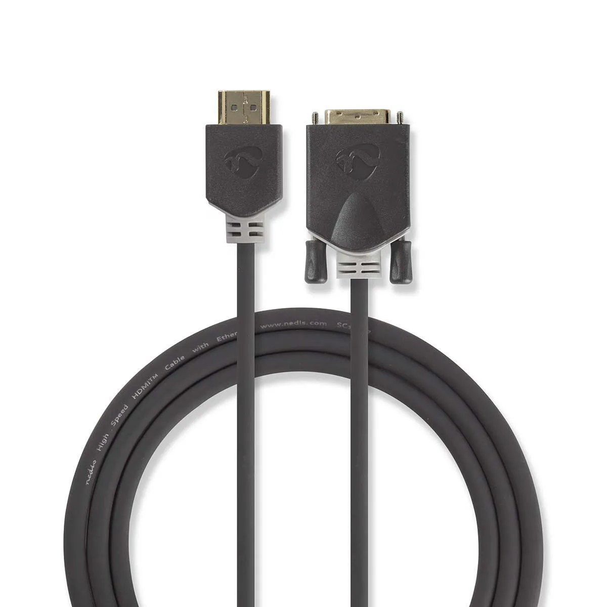 Nedis Doré Câble Hdmi Vers Dvi-D