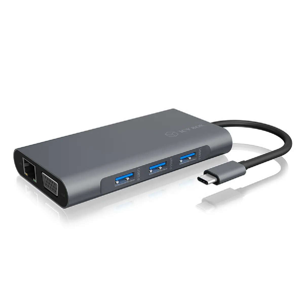 Icy Box Station D’accueil Usb-C Multiports