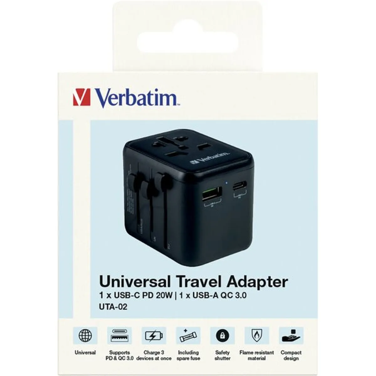 Verbatim 49544 Adaptateur Prise D'alimentation Universel - vue 2