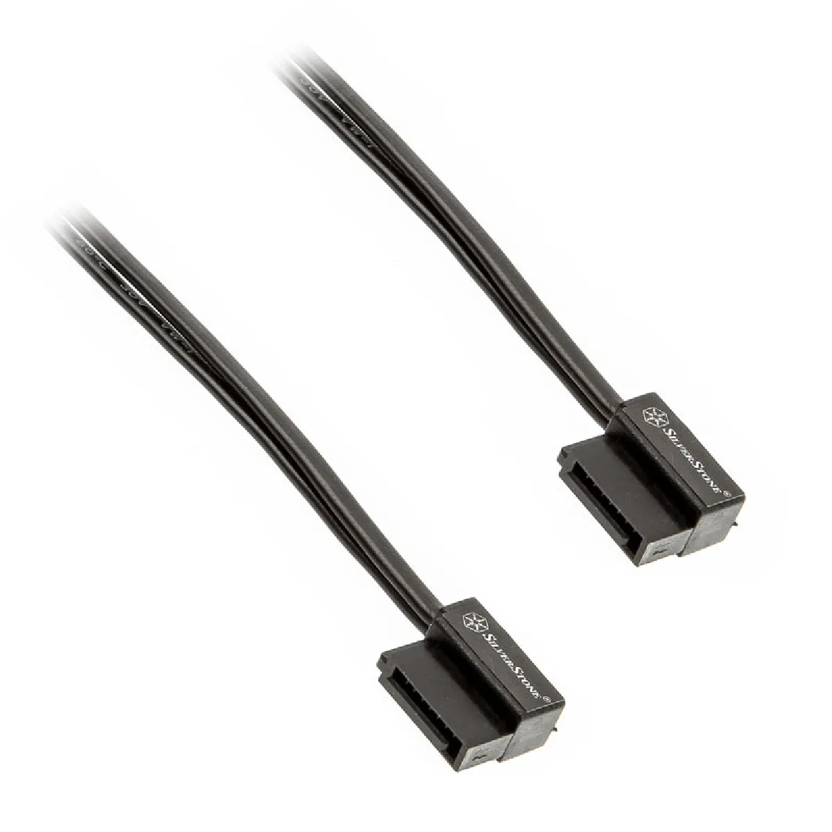 Silverstone Noir Câble Sata Double Série