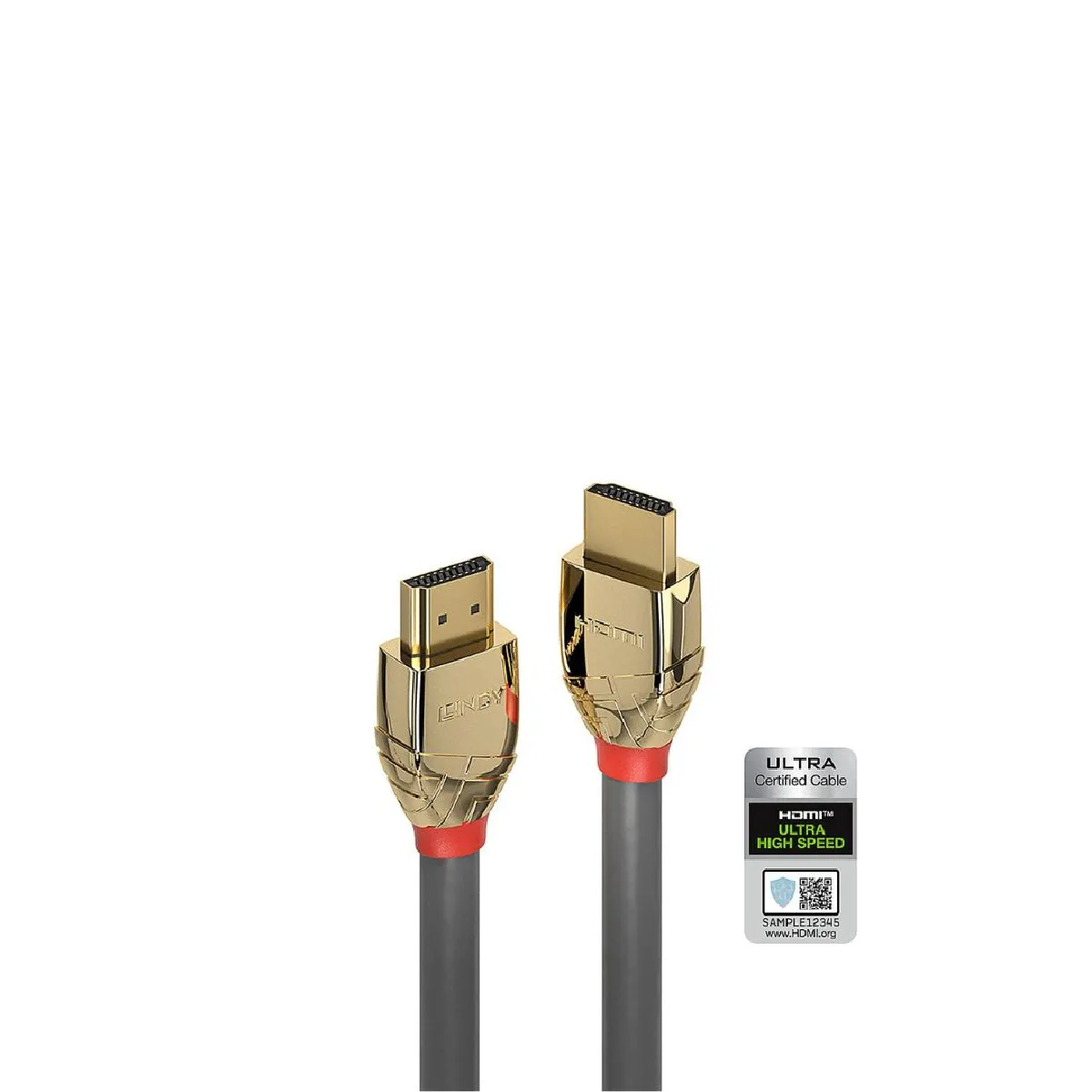 Lindy Gris Câble Hdmi Ultra High Speed Gold Line, 5M - Neuf - Image 3