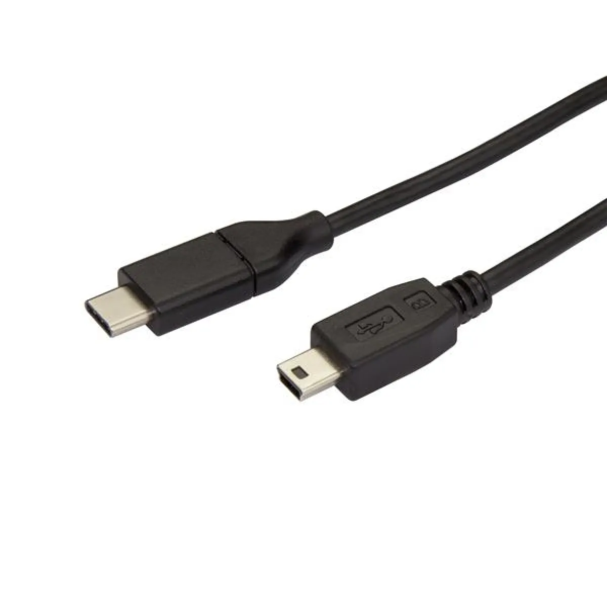 StarTech.com Cable Usb Type-C Vers Mini-B De 2 Cordon Usb-C Vers Usb Mini B Male / Male Cable Usb De Type-C 24 Pin Usb-C Pour Mini Usb Type B 2 Taille 2.0 Noir de Inmac Wstore - Image 3