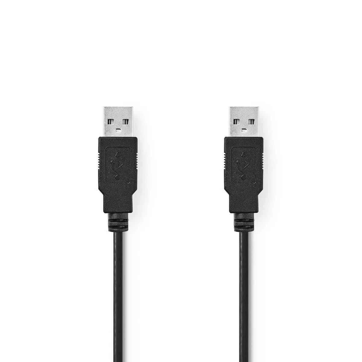 Nedis Noire Câble Usb 2.0 Type A Mâle Vers A Mâle - 2 M