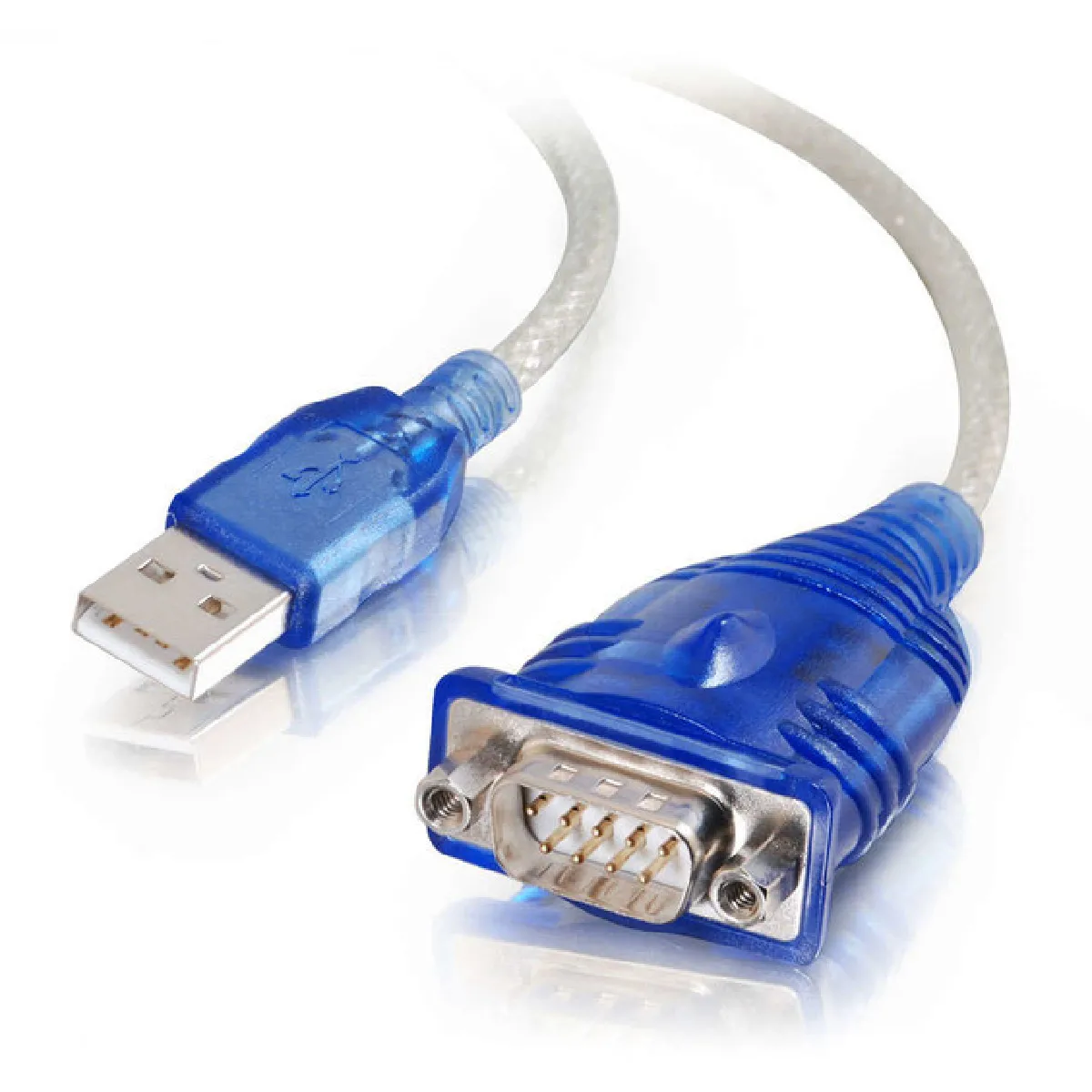 Adaptateur USB vers Série DB9 C2G 0,45 m Bleu - Image 3