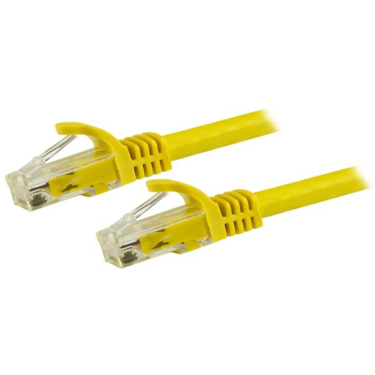 StarTech.com Cat6 Ethernet Cable, 10 Gigabit Snagless Rj45 650Mhz 100W Poe Patch Cord, Cat 6 10Gbe Utp Network Cable W/Strain Relief, Yellow, Fluke Tested/Wiring Is Ul Certified/Tia Category 6 24Awg (N6patc150cmyl) Cordon De Raccordement 1.5 1.5M Jaune d - Image 3