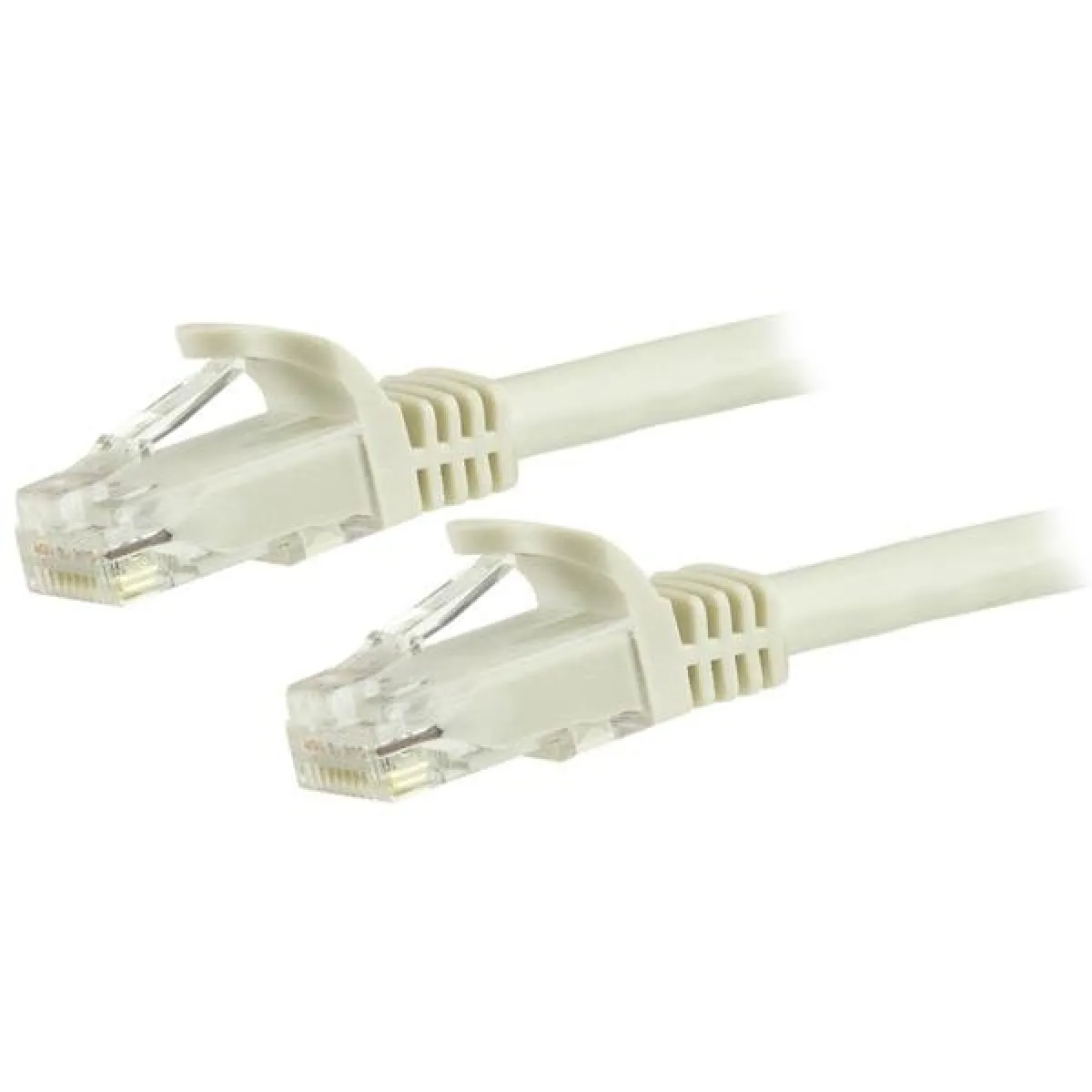 StarTech.com Cat6 Ethernet Cable, 10 Gigabit Snagless Rj45 650Mhz 100W Poe Patch Cord, Cat 6 10Gbe Utp Network Cable W/Strain Relief, White, Fluke Tested/Wiring Is Ul Certified/Tia Category 6 24Awg (N6patc750cmwh) Cordon De Raccordement 7.5 7.5M Blanc de - Image 3
