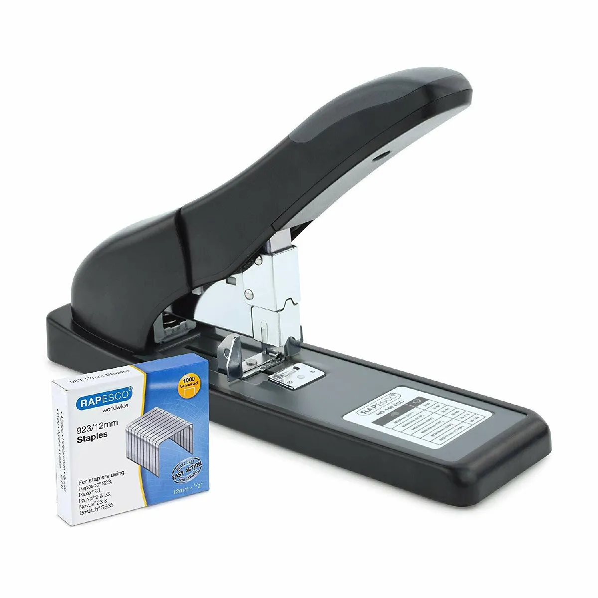 Rapesco Noir Agrafeuse Grande Capacité Eco Hd-140, - Image 3