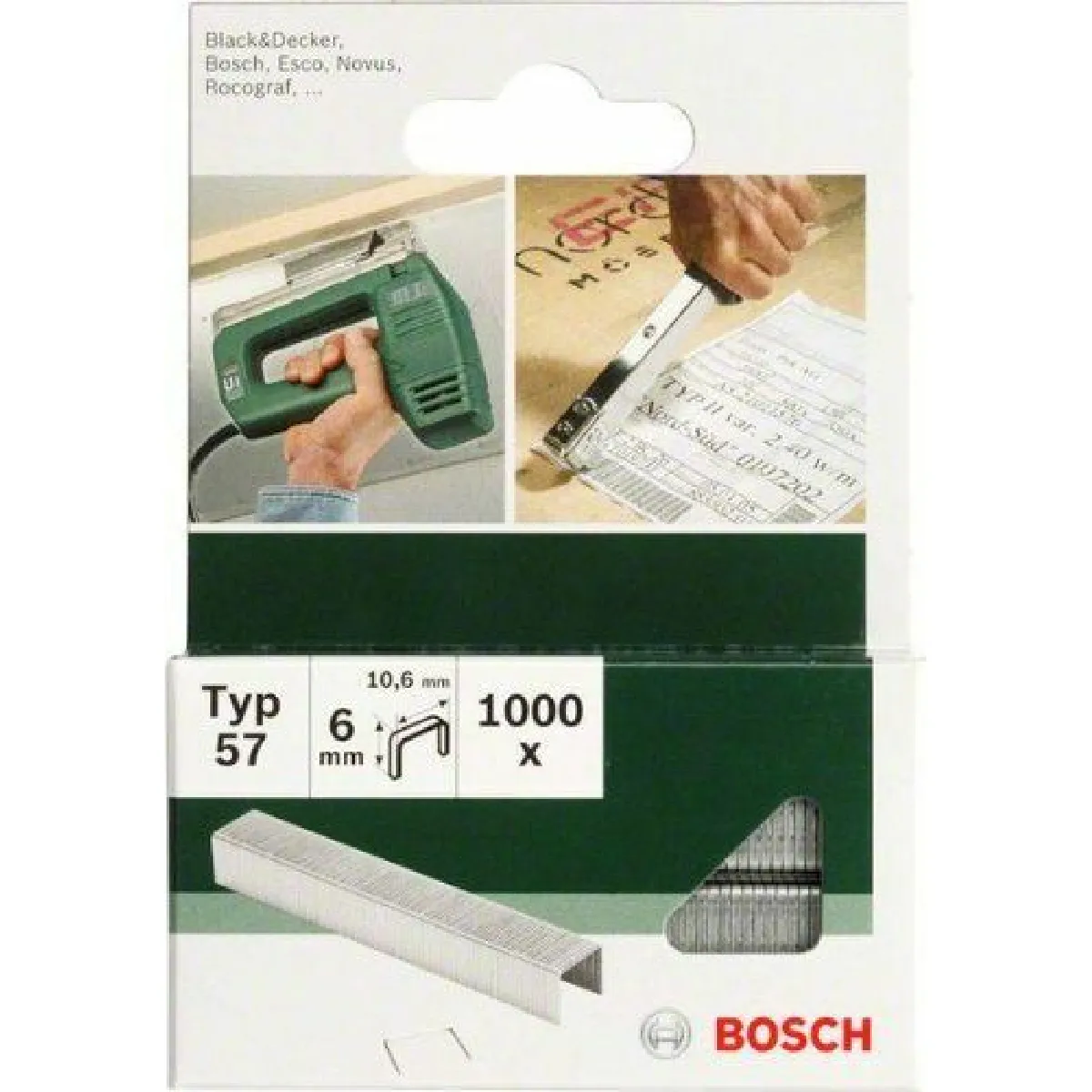 Bosch Agrafes à fil plat