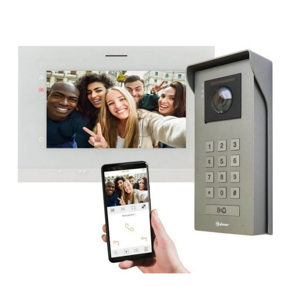 Kit villa audio vidéo 7 avec wifi GS5113ART7W Soul Access EVICOM