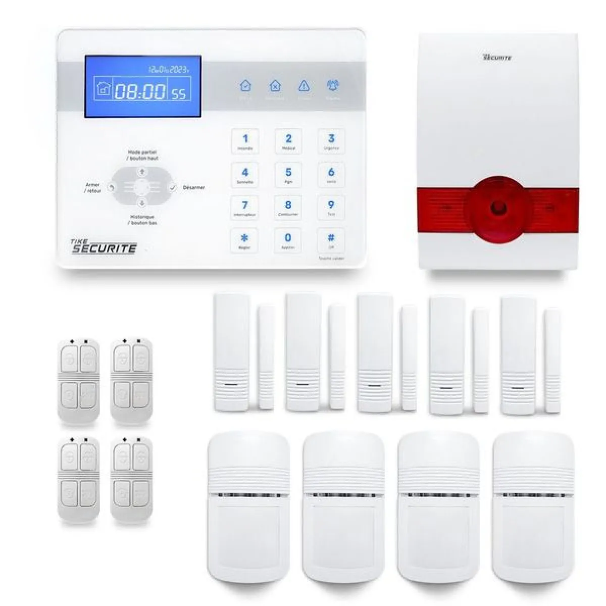 Tike Sécurité Alarme Maison Sans Fil ICE Bi34