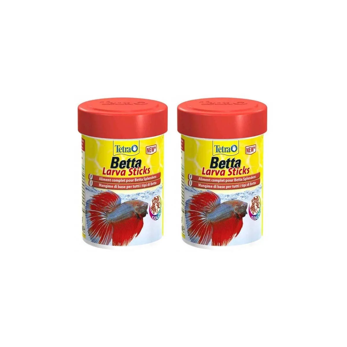 Sticks Pour Combattants Tetra Betta Larvasticks 85 Ml (Lot De 2)