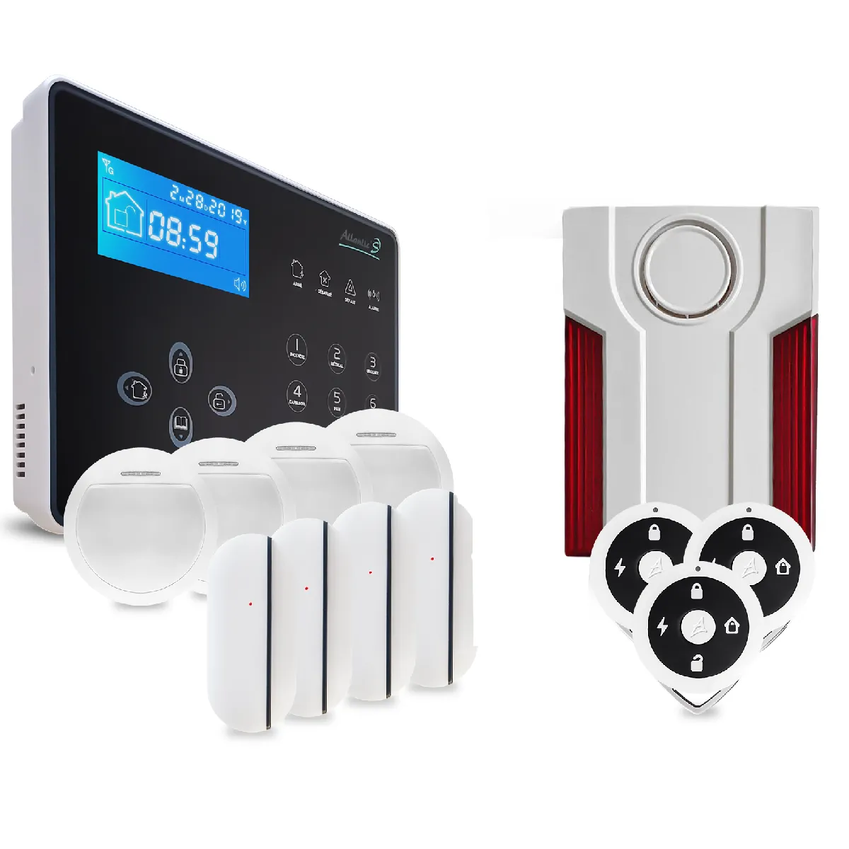 Pack Alarme sans Fil NEOS Kit 4 MD