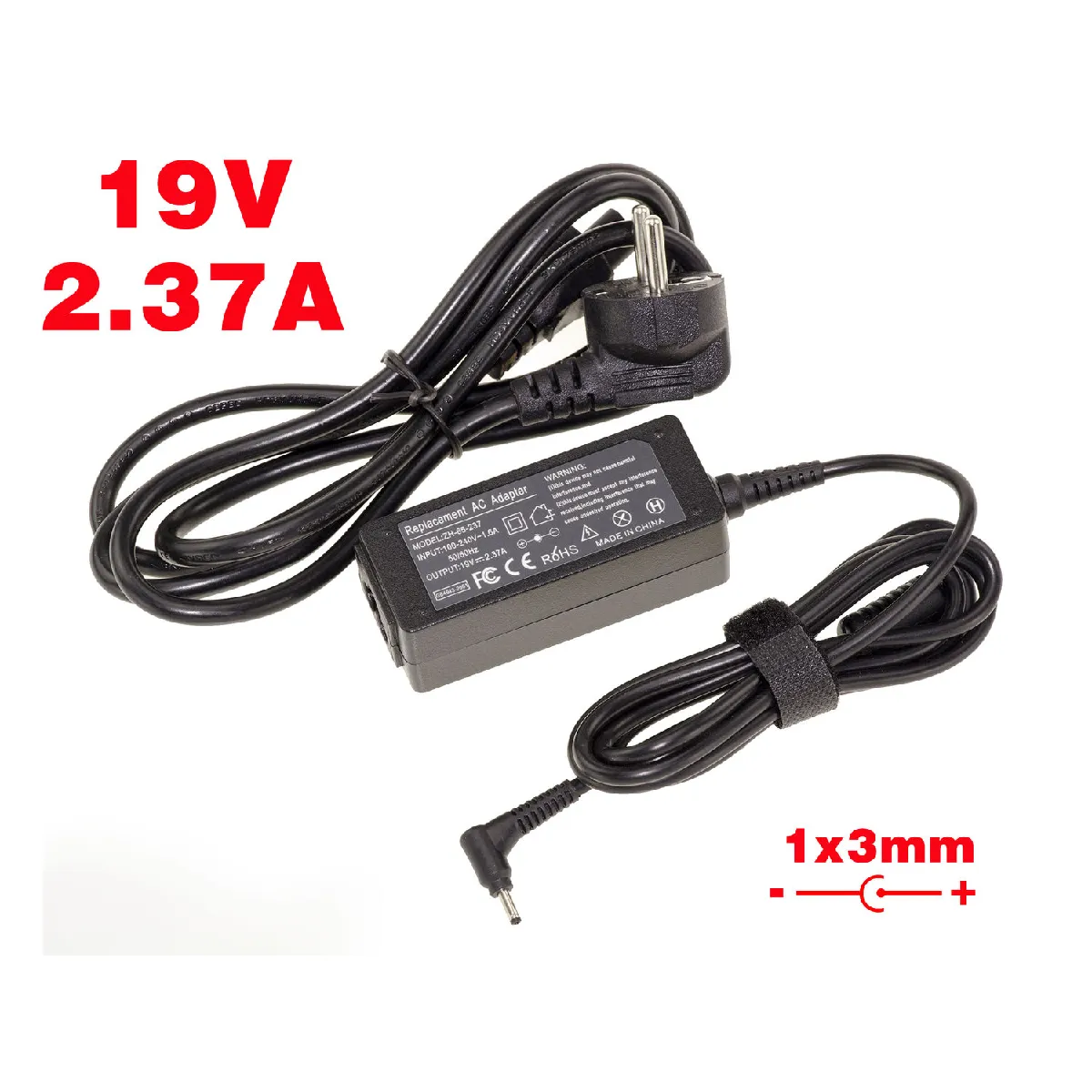 Alimentation pour PC Portable 19V 2. Embout 1.35x4mm Equivalent ASUS UX21 UX31 UX31E UX31K EXA1209CH EXA1209UH ADP 45BW - vue 3