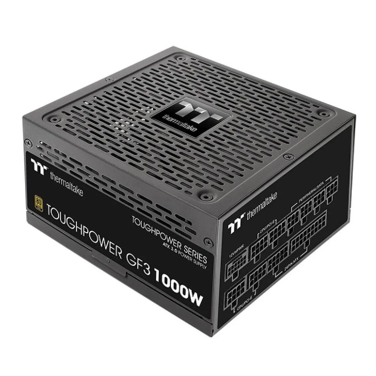 Thermaltake Toughpower GF 3 1000W PCIe Gen 5.0 80 Plus Or Complet Modulaire - Image 3