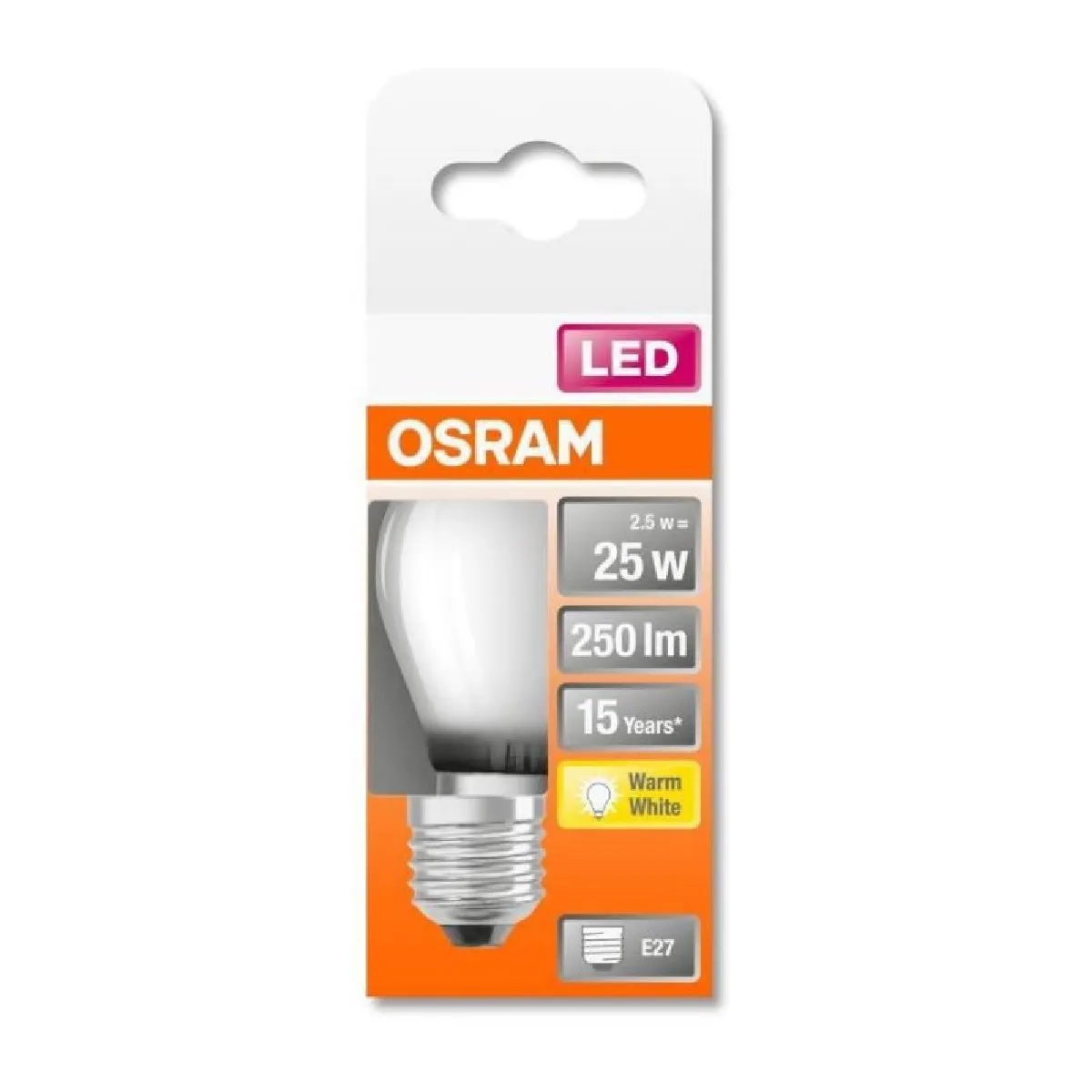 OSRAM LED sphérique filament E27 470lm froid - vue 8
